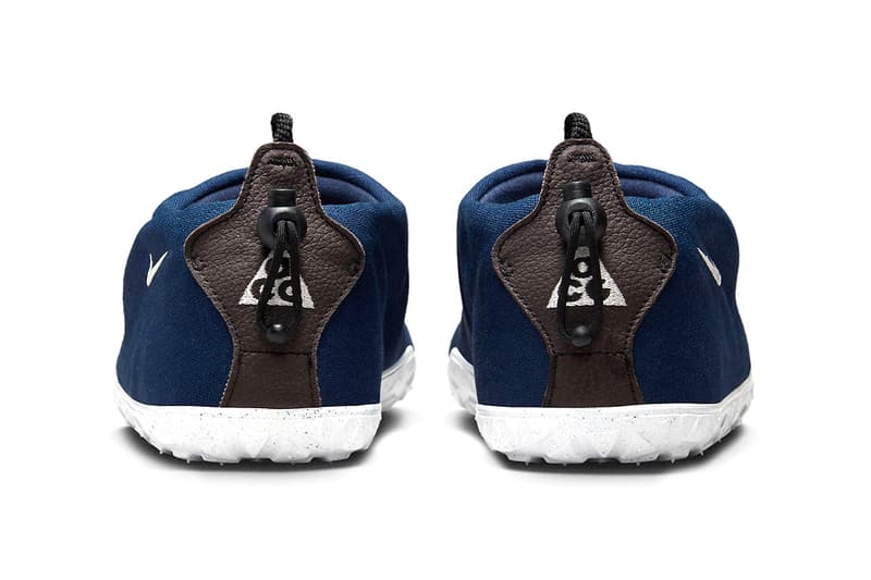 ナイキ エーシージーからネイビーを纏ったキャンバス製のエア モックが登場 Nike ACG Air Moc Navy FV4572-400 Release Info