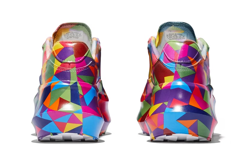 コム デ ギャルソンxサロモンよりマルチカラーのSR811が発売 comme des garcons cdg salomon sr811 platform sneaker multi color triangle paris fashion week runway womens official release date info photos price store list buying guide dover street market