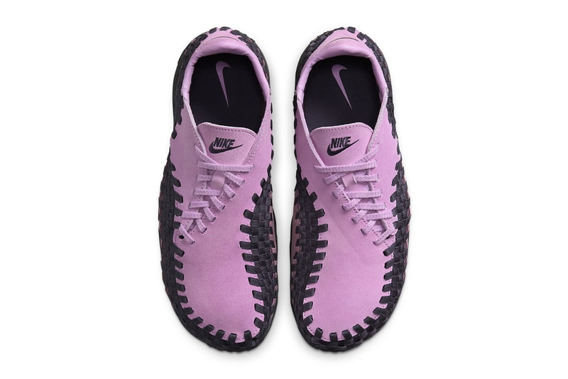 ナイキから青みピンクを纏ったエアフットスケープ“ビヨンドピンク”が登場 Nike Air Footscape Woven Goes "Beyond Pink" fall 2024 season shape of the foot waffle tread suede upper fits the foot comfortable HM0961-600