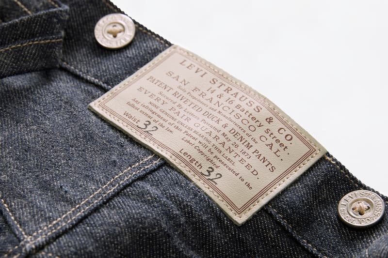 Levi's® のアーカイブ室にある最古ジーンズが復刻levi's 501 9 rivet blue jeans original first ever pair produced 1853 brand anniversary hong kong store reproduction archives details photos