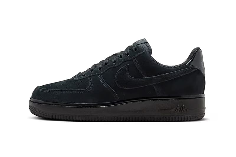 ナイキからラグジュアリーな雰囲気漂うエアフォース1 “ブラックスエード”が登場 Nike Air Force 1 Low Black Suede HM9659-001 Release Info