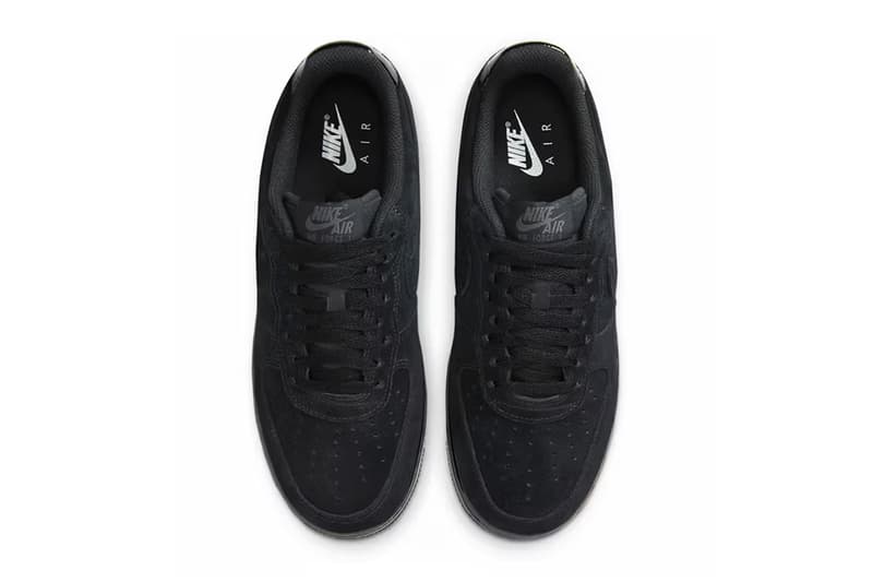 ナイキからラグジュアリーな雰囲気漂うエアフォース1 “ブラックスエード”が登場 Nike Air Force 1 Low Black Suede HM9659-001 Release Info