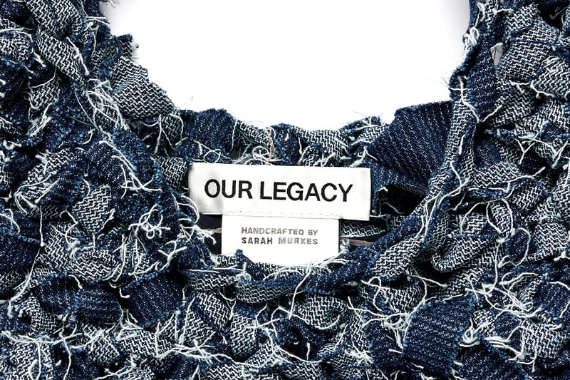 アワーレガシーのクロシェバッグ第4弾がDSMGにて5個限定で発売 Our Legacy Fourth Volume Handcrafted Crochet Bags Spring 2024 washed grey Torino stripe pink cast chain twill Release Info