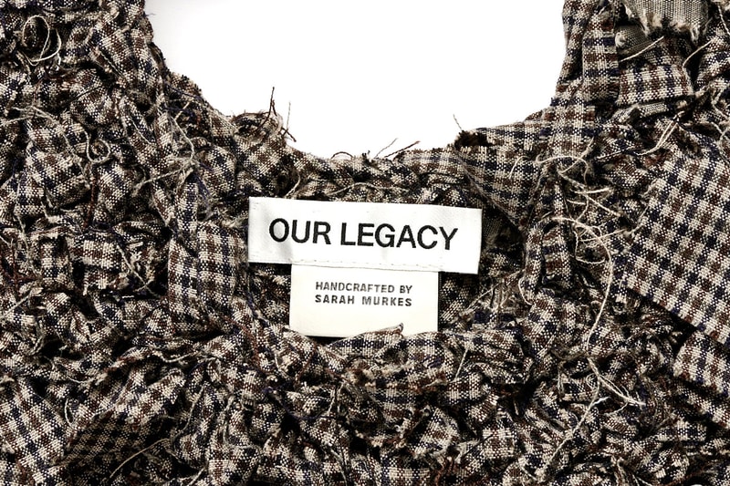 アワーレガシーのクロシェバッグ第4弾がDSMGにて5個限定で発売 Our Legacy Fourth Volume Handcrafted Crochet Bags Spring 2024 washed grey Torino stripe pink cast chain twill Release Info