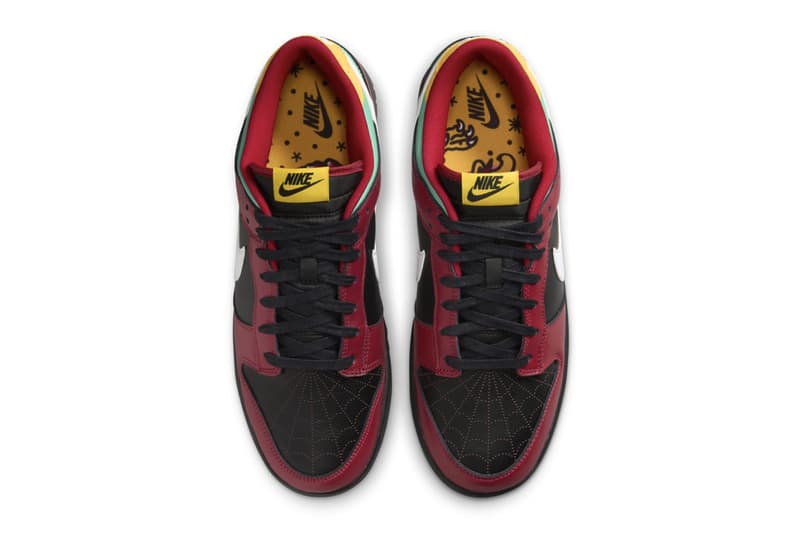 Nike Dunk Low に大胆で反抗的な“Biker Tattoos”が登場Official Look at Nike Dunk Low "Bike Tattoos" FZ3057-001 Black/White-Gym Red-University Gold-Atomic Teal release info swoosh