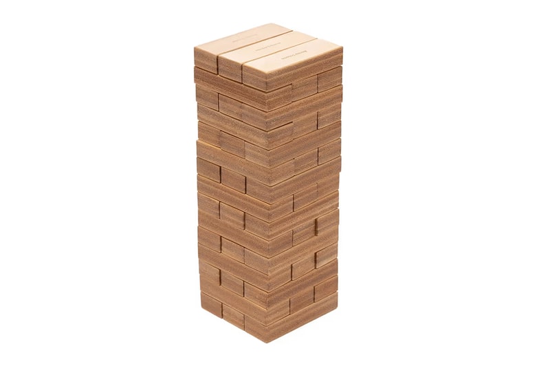 エンダースキーマから経年変化も楽しめるオールレザー製タワーゲームが発売 Hender Scheme Jenga Tanned Leather Blocks natural cow vegetable set design construction price 1437 usd haven online retail store