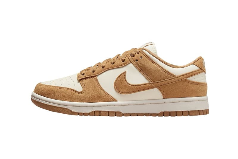 ナイキダンクローから秋仕様の新色モデル “フラックススエード”が登場 Nike Dunk Low Next Nature Flax Suede HJ7673-100 Release Info