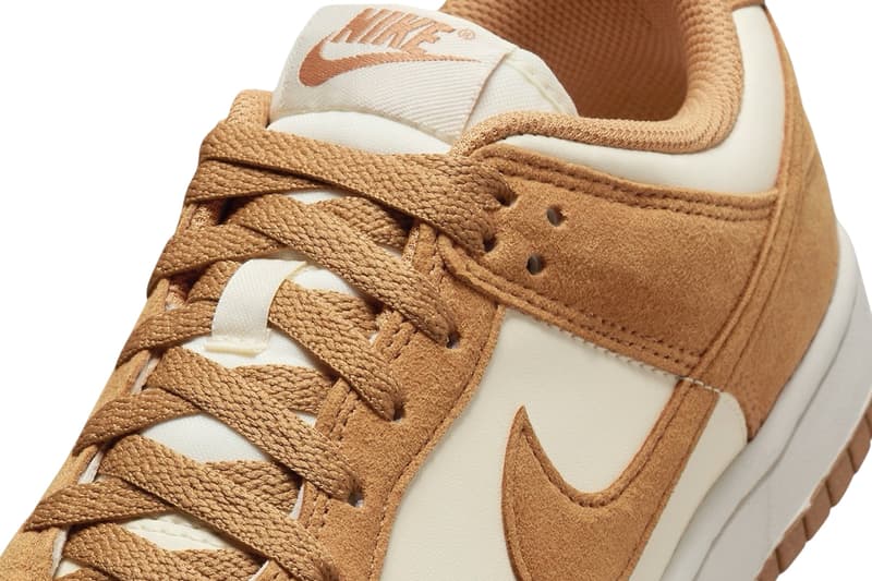 ナイキダンクローから秋仕様の新色モデル “フラックススエード”が登場 Nike Dunk Low Next Nature Flax Suede HJ7673-100 Release Info