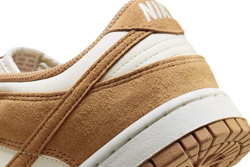 ナイキダンクローから秋仕様の新色モデル “フラックススエード”が登場 Nike Dunk Low Next Nature Flax Suede HJ7673-100 Release Info