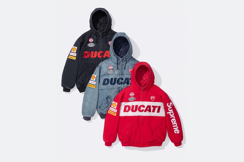 シュプリーム x ドゥカティが新たにアパレルコレクションを発表 Supreme x Ducati Collaborative Apparel Capsule Release Info