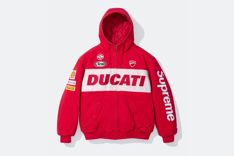 シュプリーム x ドゥカティが新たにアパレルコレクションを発表 Supreme x Ducati Collaborative Apparel Capsule Release Info