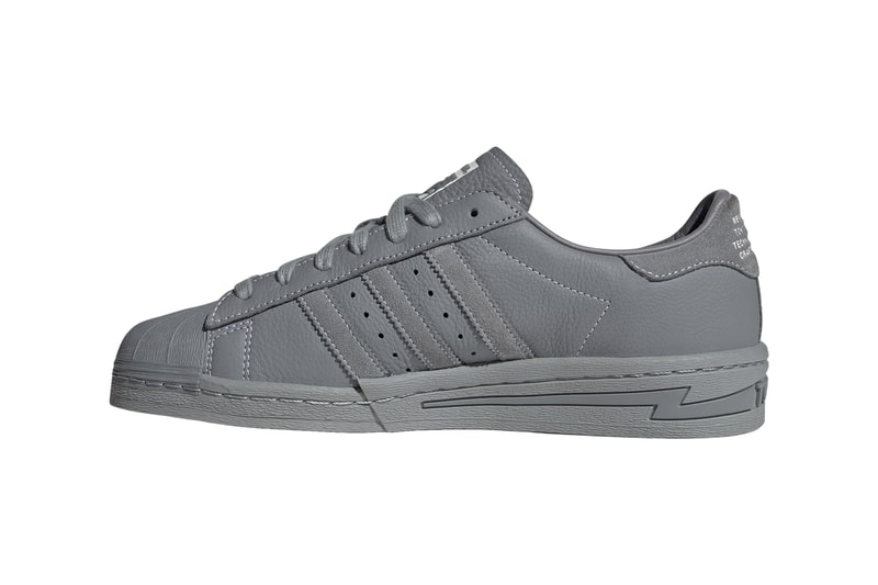 ネイバーフッド x アディダス オリジナルス スーパースターのディテールをチェック NEIGHBORHOOD adidas Superstar Cement Gray IE6115 Release Shinsuke Takizawa date info store list buying guide photos price