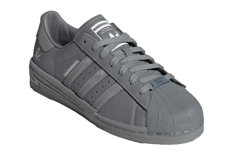 ネイバーフッド x アディダス オリジナルス スーパースターのディテールをチェック NEIGHBORHOOD adidas Superstar Cement Gray IE6115 Release Shinsuke Takizawa date info store list buying guide photos price