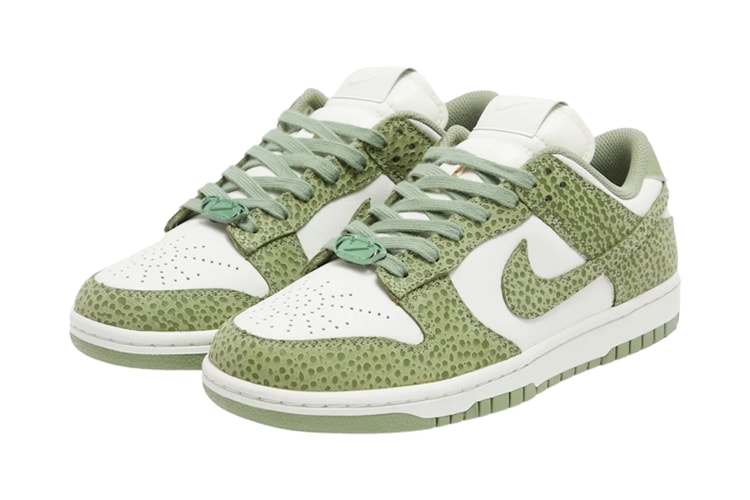Nike Dunk Low の Safari シリーズに新色 “Oil Green” と “Phantom” がスタンバイ