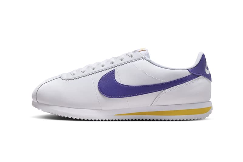 ナイキからロサンゼルス・レイカーズにオマージュを捧げた新作コルテッツが登場 Nike Cortez Lakers DM4044-106 Release Info