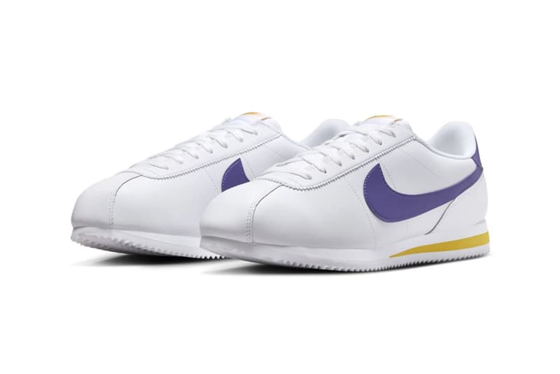 ナイキからロサンゼルス・レイカーズにオマージュを捧げた新作コルテッツが登場 Nike Cortez Lakers DM4044-106 Release Info