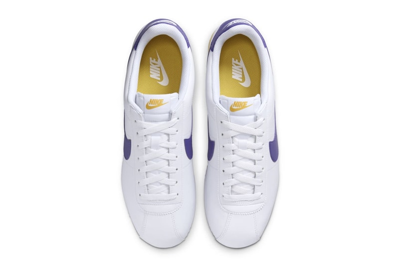 ナイキからロサンゼルス・レイカーズにオマージュを捧げた新作コルテッツが登場 Nike Cortez Lakers DM4044-106 Release Info