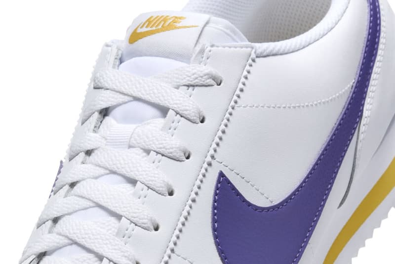 ナイキからロサンゼルス・レイカーズにオマージュを捧げた新作コルテッツが登場 Nike Cortez Lakers DM4044-106 Release Info