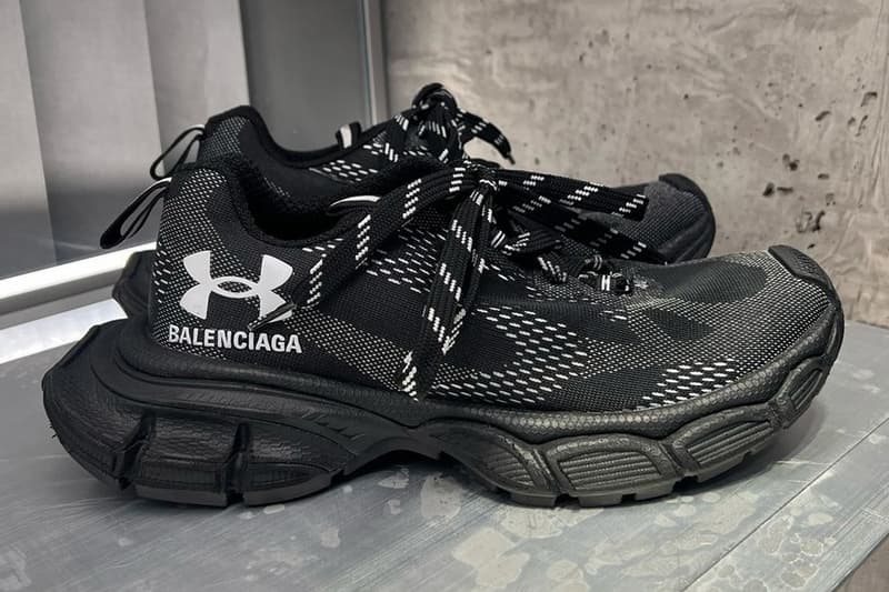 バレンシアガとアンダーアーマーによるコラボフットウェアをチェック First Look at the Balenciaga x Under Armour Spring 2025 Footwear Collection speed trainer 3xl chunky bold ua silhouette sock performance comfort white black grey