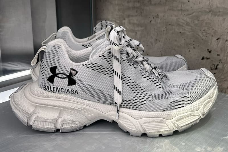 バレンシアガとアンダーアーマーによるコラボフットウェアをチェック First Look at the Balenciaga x Under Armour Spring 2025 Footwear Collection speed trainer 3xl chunky bold ua silhouette sock performance comfort white black grey