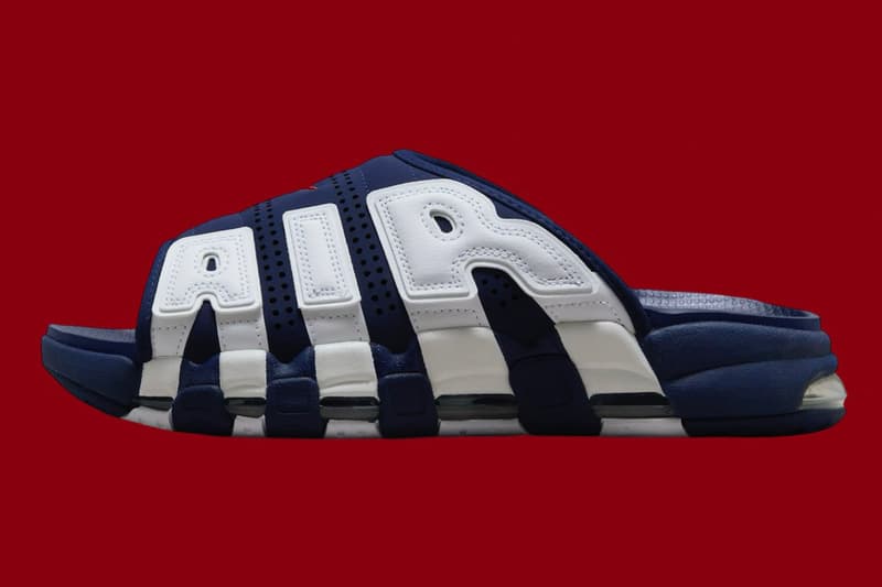 ナイキから名作 エア モア アップテンポ “オリンピック” のスライドタイプが登場との噂 Nike Air More Uptempo Slide “Olympic” release rumor