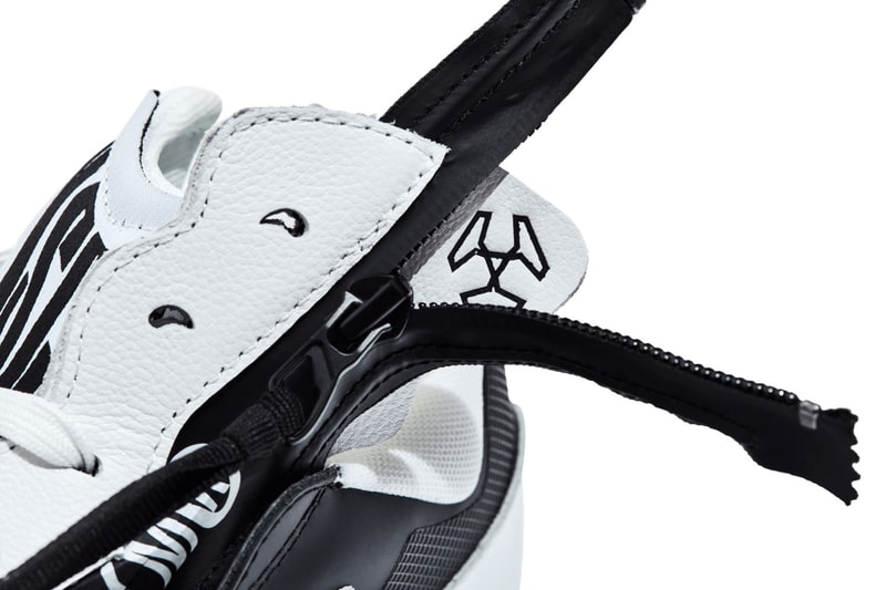 ミスチーフとアクロニウムよりコラボ スーパーノーマルが登場 MSCHF x ACRONYM Team Up on "Super Normal ACRONYM AG" 2 sneaker shoe footwear link drop release date upper mesh leather detail feature online store webstore site weird 