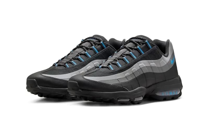 ナイキ エアマックス95 ウルトラに新色ユニバーシティブルーが登場Official Look at the Nike Air Max 95 Ultra "University Blue" HM9608-001 sneakers swoosh air max day Black/Neutral Grey/University Blue