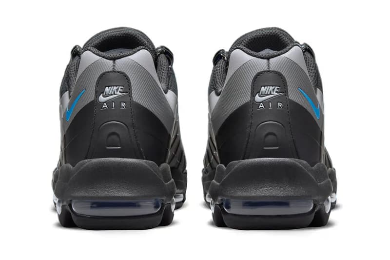 ナイキ エアマックス95 ウルトラに新色ユニバーシティブルーが登場Official Look at the Nike Air Max 95 Ultra "University Blue" HM9608-001 sneakers swoosh air max day Black/Neutral Grey/University Blue