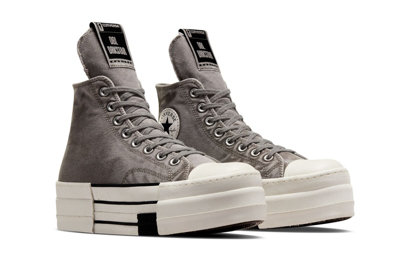 リック・オウエンス ダークシャドウ x コンバースよりDBLダークスターの新色が登場 Rick Owens DRKSHDW x Converse DBL DRKSTAR Arrives in “Blonde” and “Concrete” Footwear