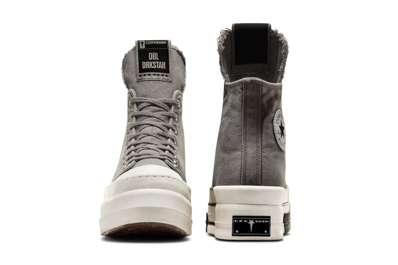 リック・オウエンス ダークシャドウ x コンバースよりDBLダークスターの新色が登場 Rick Owens DRKSHDW x Converse DBL DRKSTAR Arrives in “Blonde” and “Concrete” Footwear