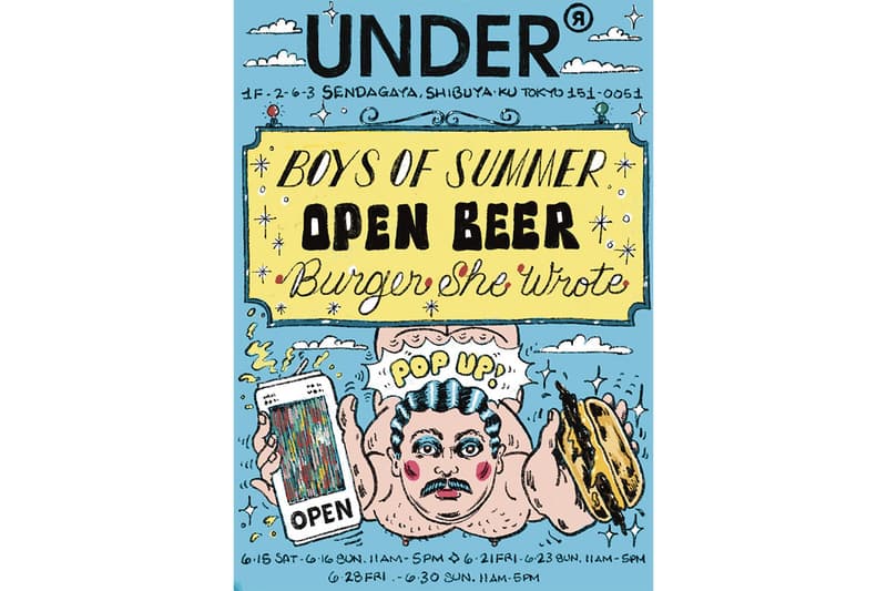 ジェフ・カッター率いるボーイズオブサマーらのポップアップが アンダーRにて開催 boys of summer open beer burger she wrote pop up under r hold info