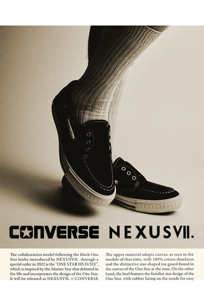 ワンスター50周年を記念したネクサスセブンxコンバースが登場NEXUSVII.× CONVERSE EXCLUSIVE FOR URBAN RESEARCH ONE STAR HS D / NX