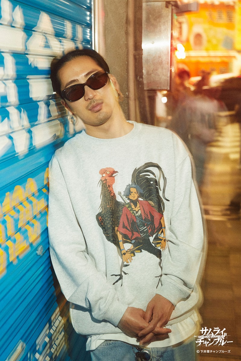 イエン・タウン・マーケットから『サムライチャンプルー』とのコラボレーションアイテムが発売 SAMURAI CHAMPLOO YEN TOWN MARKET release info