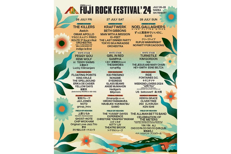 FUJI ROCK FESTIVAL ’24 初日のヘッドライナーがザ・キラーズに決定