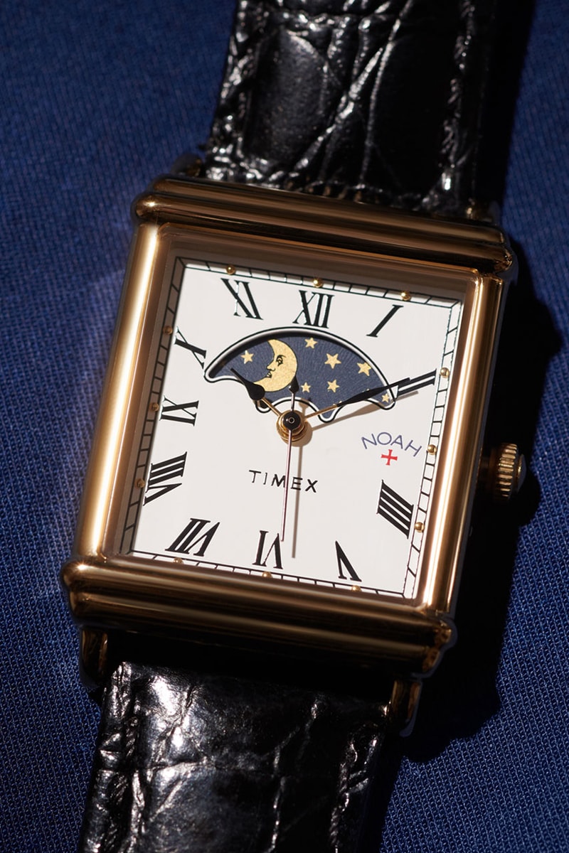 ノアとタイメックスによる最新コラボウォッチ サンアンドムーンウォッチが発売 NOAH Timex Limited-Edition Tank Watch Release Info Moon phase