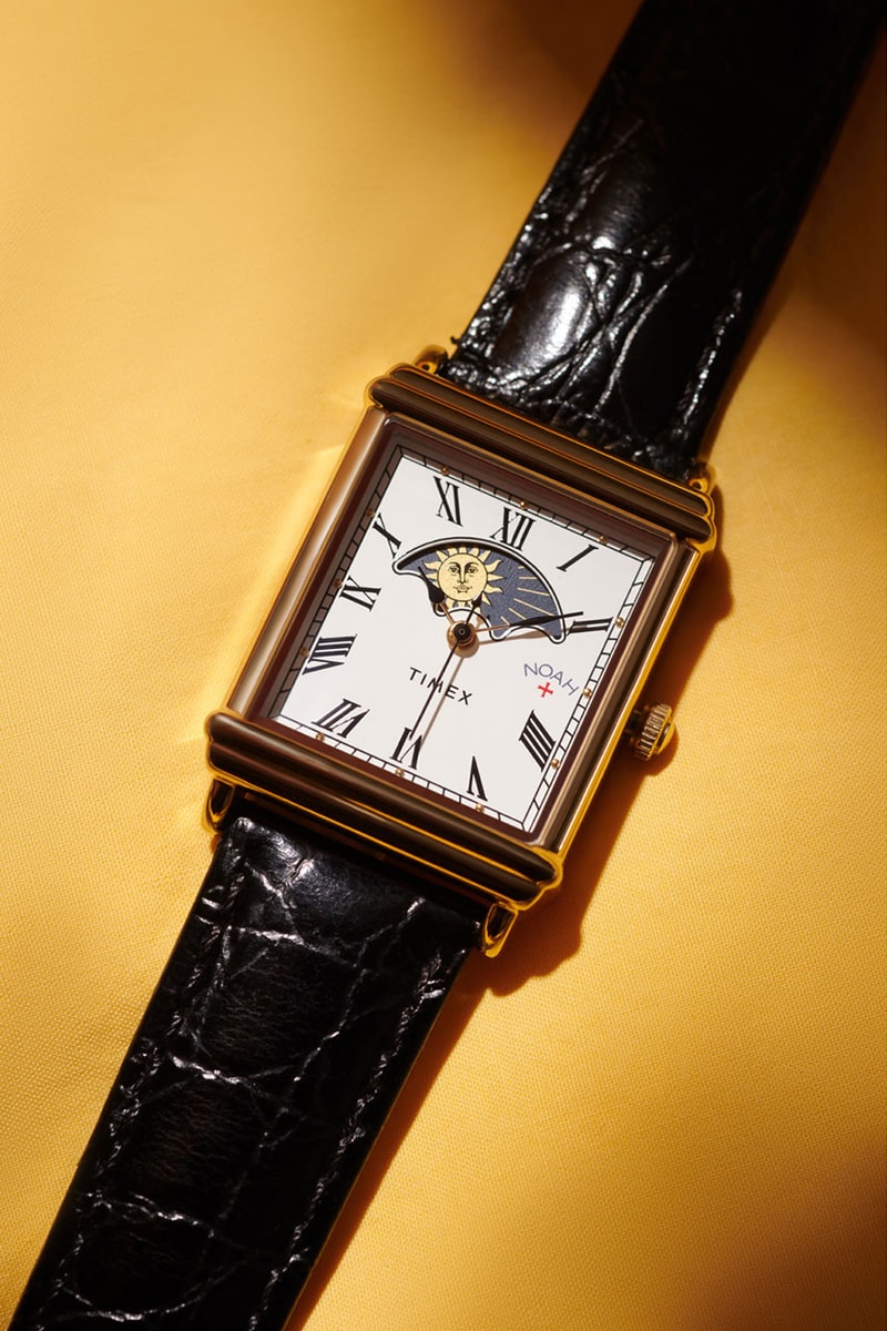 ノアとタイメックスによる最新コラボウォッチ サンアンドムーンウォッチが発売 NOAH Timex Limited-Edition Tank Watch Release Info Moon phase