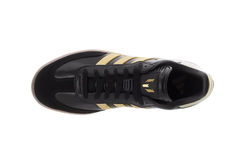 リオネル・メッシ x アディダス オリジナルス サンバ に新色 “ブラック/ゴールド” が登場 Lionel Messi adidas Samba "Black/Gold" IH8159 Release Info