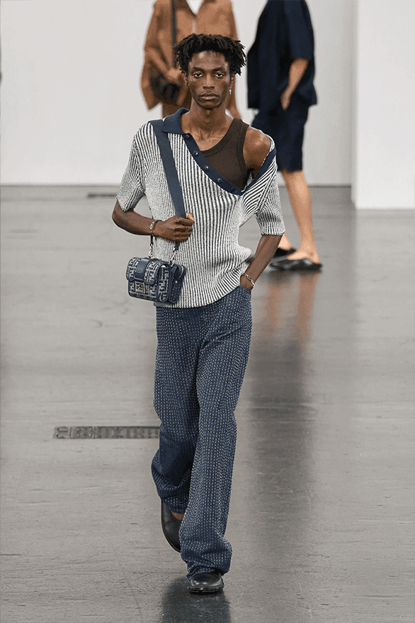 フェンディ2025年春夏メンズコレクション Fendi Spring Summer 2025 Milan Fashion Week menswear runway Silvia Venturini Fendi