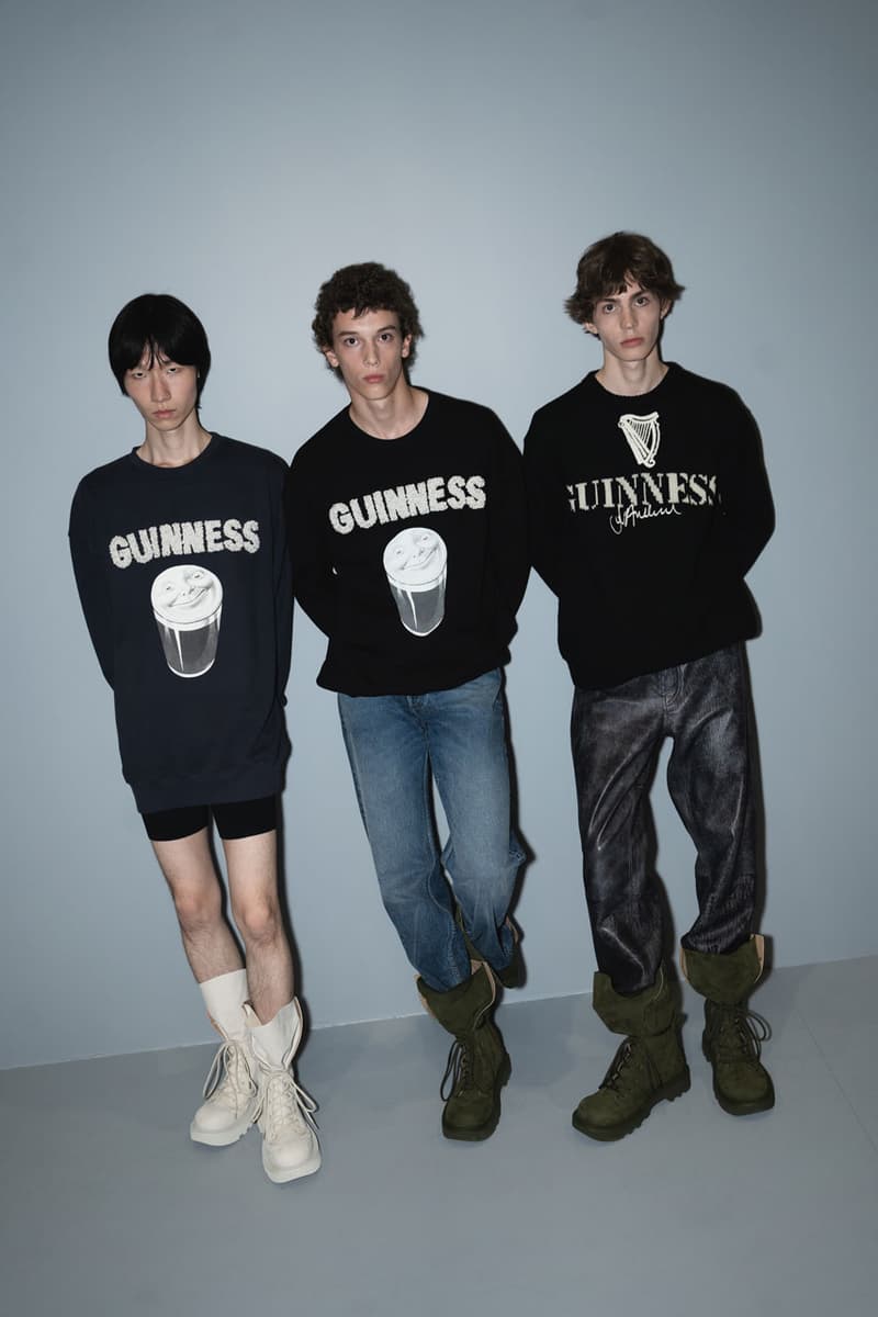 JW アンダーソンとギネスのコラボウェアをチェック JW Anderson x Guinness Is Good For You collaboration milan fashion week collab knitwear release drop link purchase ready to wear jonathan loewe creative designer irish uk jersey pint beer alcohol