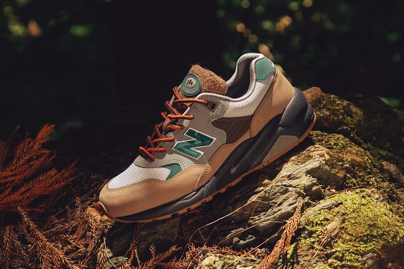 New Balance MT580 に “WOOD ESCAPE” をコンセプトに据えた atmos 別注カラーが登場