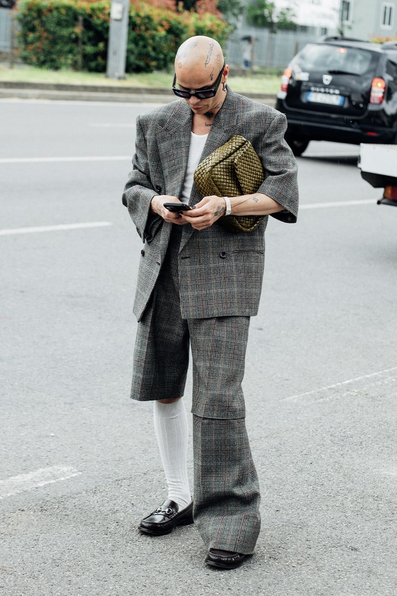 ストリートスタイル : ミラノ・ファッションウィーク 2025年春夏 Milan Fashion Week Men's SS25 Street Style fendi diesel jw anderson prada italian fashion streetwear fendi gucci 