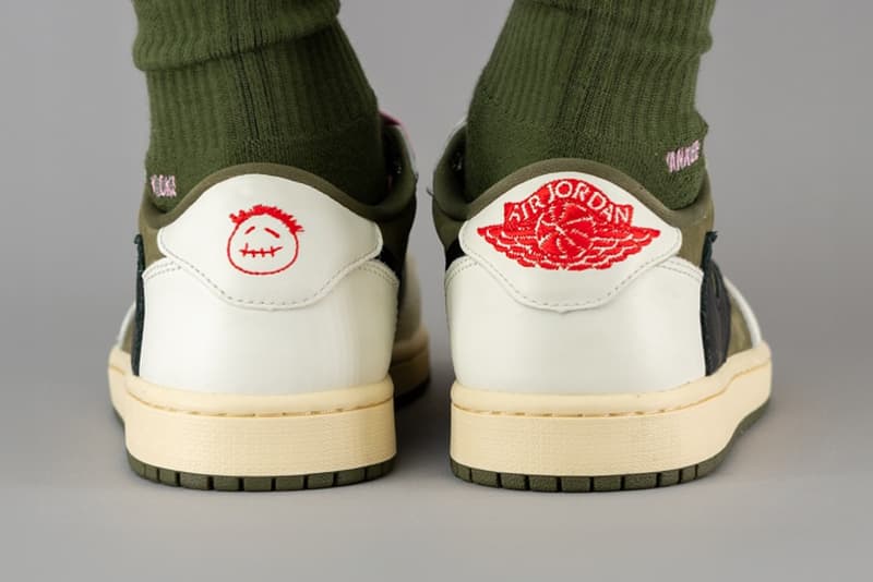 トラヴィス・スコット x エアジョーダン1 ロー OG ミディアムオリーブの着用画像をチェック Travis Scott Air Jordan 1 Low OG Olive DM7866-200 Rumor release date info store list buying guide photos price 2025 Medium Olive/Black/Sail/Muslin