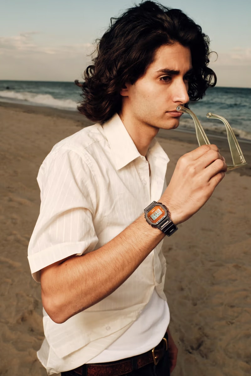 サマーシーズンにぴったりな夏仕様の最新コレクションがジーショックからリリース G-SHOCK Beach Time Lapse Collection DW-5600 GA-2100 Watches Sunrise Sunset Iridescent Color Gradient Mineral Glass
