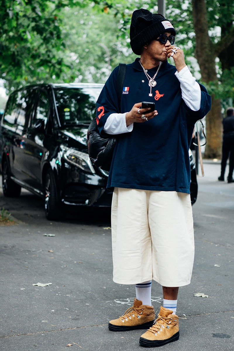 ストリートスタイル : パリ・ファッションウィーク 2025年春夏 Paris Fashion Week Men's SS25 Street Style dior wales bonner louis vuitton cowboy kidsuper loewe jonathan anderson i told ya asap rocky awge amiri issey miyake lemaire