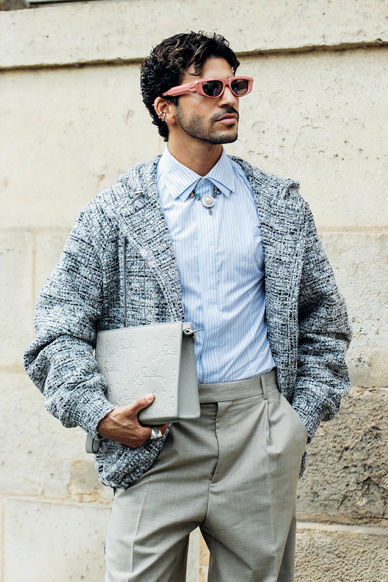 ストリートスタイル : パリ・ファッションウィーク 2025年春夏 Paris Fashion Week Men's SS25 Street Style dior wales bonner louis vuitton cowboy kidsuper loewe jonathan anderson i told ya asap rocky awge amiri issey miyake lemaire