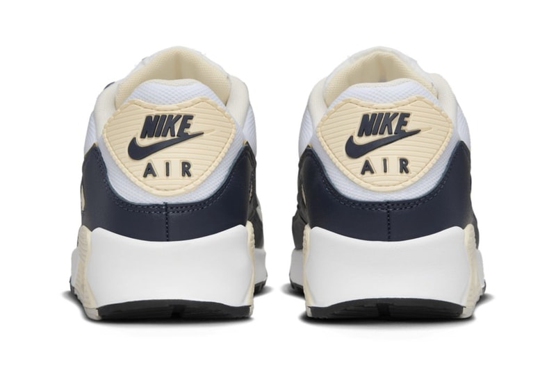 ナイキからパリ2024オリンピックの開幕を記念したエアマックス90 “オリンピック”が登場 Nike Air Max 90 “Olympic” HF3444-100 Release Info Swoosh sneaker Air Max heel unit