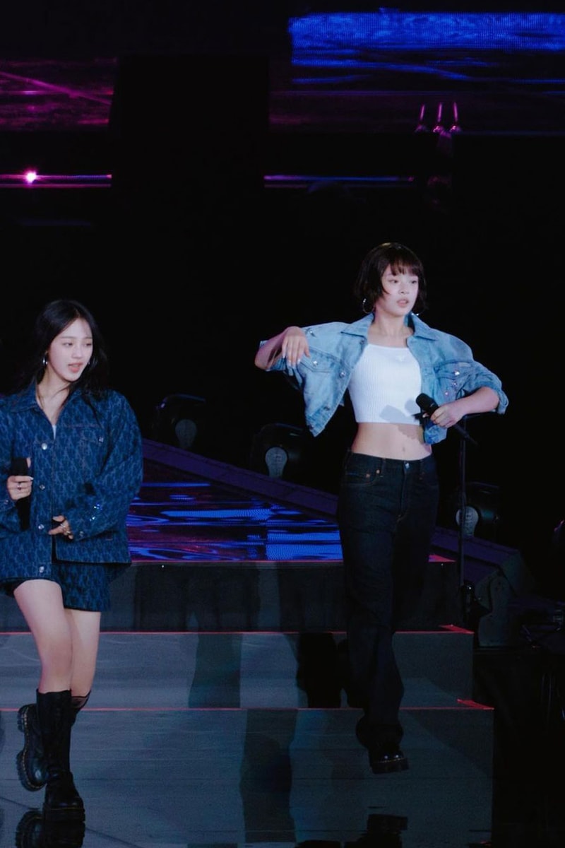 ニュージーンズが単独来日公演で着用していたカルバンクラインのカスタムデニムをチェック newjeans fan meeting bunnies camp 2024 tokyo dome calvin klein custom denim check