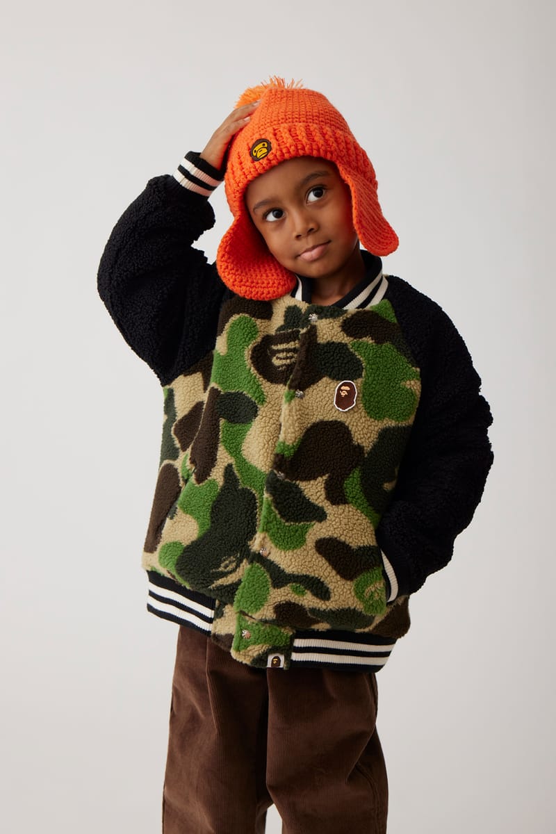 BAPE KIDS カモフラロンパースとビブセット80cm BAPE KIDS ロンパース 