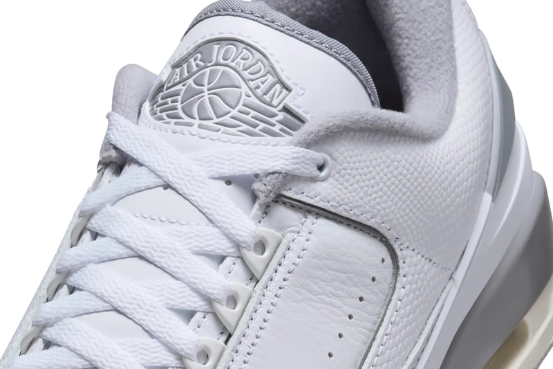 新型ハイブリッドモデル エアジョーダン2/3に新色がスタンバイ Air Jordan 2/3 "White/Cement Grey" FD0383-101 Release Info Jordan brand michael jordan hybrid all white sneaker shoe basketball nike swoosh 