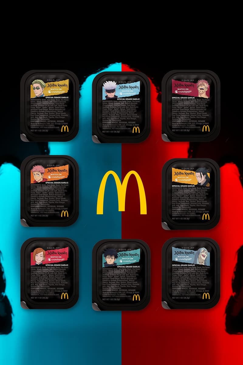 米マクドナルドが『呪術廻戦』とコラボしたチキンマックナゲットソースを発売 Jujutsu Kaisen McDonald's Sauces Release Info